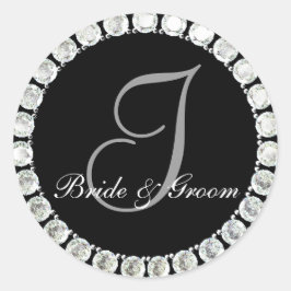 ダイヤモンドモノグラムIカスタマイズ可能シール ラウンドシール