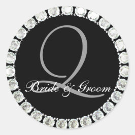 ダイヤモンドモノグラムQカスタマイズ可能シール ラウンドシール