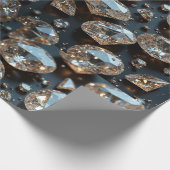ダイヤモンドラッピング紙は実在ダイヤモンドラグジュアリーに見える ラッピングペーパー (角)