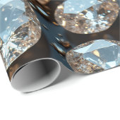 ダイヤモンドラッピング紙は実在ダイヤモンドラグジュアリーに見える ラッピングペーパー (ロールコーナー)