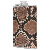 ダイヤモンドラトルズナケのスネークスキン フラスク (左)
