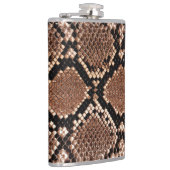ダイヤモンドラトルズナケのスネークスキン フラスク (右)