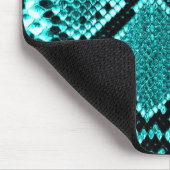 ダイヤモンドラトルズナケスネークスキンアクア マウスパッド (コーナー)