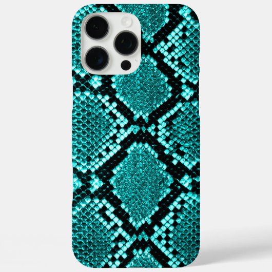 ダイヤモンドラトルズナケスネークスキンアクア Case-Mate iPhoneケース (裏面)