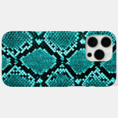 ダイヤモンドラトルズナケスネークスキンアクア Case-Mate iPhoneケース (裏面 (横))