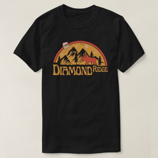 ダイヤモンドリッジ（アラスカ州）Tシャツ Tシャツ (デザイン正面)