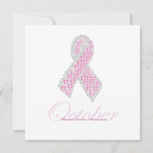 ダイヤモンドリボン招待状正方形 招待状 (正面)