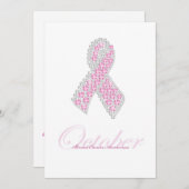 ダイヤモンドリボン招待状 招待状 (正面/裏面)