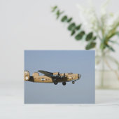 ダイヤモンドリルB-24爆撃機、オシュコシュに着陸 ポストカード (スタンド正面)