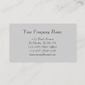 ダイヤモンドリングや輪とホワイトパールウェディングプランナー 名刺 (裏面)