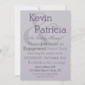 ダイヤモンドリングや輪シー·サイ·レイ·アンド·モーヴ·Yes·パーティー·カード 招待状 (裏面)