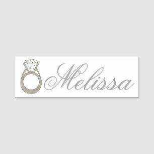 ダイヤモンドリングや輪ジュエリース結婚トアブライダルショップ 名札