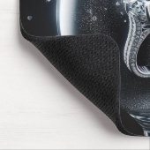 ダイヤモンドリングや輪スプラッシュ水ガラス マウスパッド (コーナー)