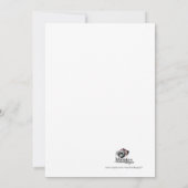 ダイヤモンドリングや輪ブライダルシャワーインビテーションブルー王室の 招待状 (裏面)