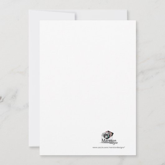 ダイヤモンドリングや輪ブライダルシャワーインビテーションブルー王室の 招待状 (裏面)