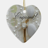 ダイヤモンドリングや輪婚約発表オーナメント セラミックオーナメント (右)