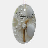 ダイヤモンドリングや輪婚約発表オーナメント セラミックオーナメント (右)