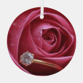 ダイヤモンドリングや輪提案 ガラスオーナメント (裏面)