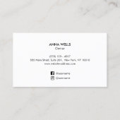 ダイヤモンドリングや輪素晴らし宝石店 名刺 (裏面)