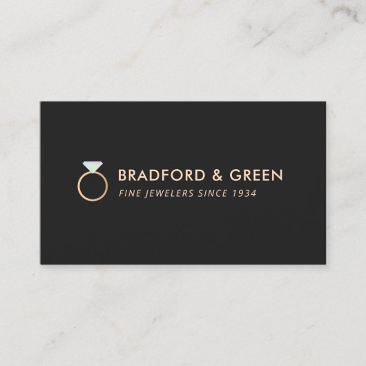 ダイヤモンドリングや輪素晴らし宝石店 名刺 (正面)