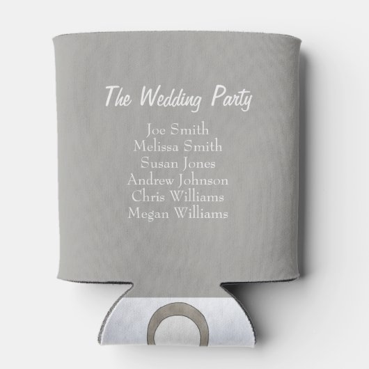 ダイヤモンドリングや輪結婚の婚約パーティシャワー 缶クーラー (裏面)