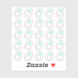 ダイヤモンドリング リマインダー ウェディングエンゲージメント プランナー シール