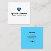 ダイヤモンドロゴハウスキーサービス スクエア名刺 (正面/裏面)