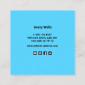 ダイヤモンドロゴハウスキーサービス スクエア名刺 (裏面)