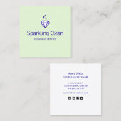 ダイヤモンドロゴハウスキーサービス スクエア名刺 (正面/裏面)