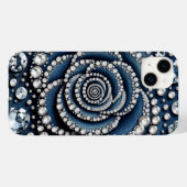 ダイヤモンドローズ&デニムギラギラ Case-Mate iPhoneケース (裏面 (横))