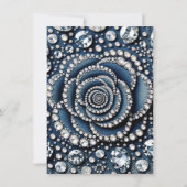 ダイヤモンドローズ＆デニムグリームスイート16バースデーパーティー 招待状 (裏面)