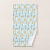 ダイヤモンド中世紀原子モダンパターン バスタオルセット (ハンドタオル)