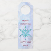 ダイヤモンド付きブルースノーフレーク ボトルネックタグ (裏面)