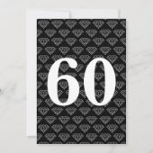 ダイヤモンド付き60周年結婚記念日招待状 招待状 (正面)