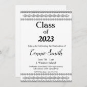 ダイヤモンド卒業、2023年クラス招待状 招待状 (正面/裏面)