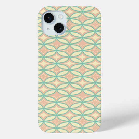 ダイヤモンド型の幾何学模様 シームレス Case-Mate iPhoneケース (裏面)
