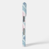 ダイヤモンド型の青いパターン Case-Mate iPhoneケース (裏面 / 右)