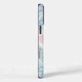 ダイヤモンド型の青いパターン Case-Mate iPhoneケース (裏面 / 右)