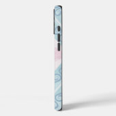 ダイヤモンド型の青いパターン Case-Mate iPhoneケース (裏面 / 左)