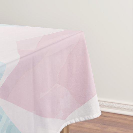 ダイヤモンド型の青い模様 テーブルクロス (インサイチュ)