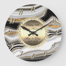 ダイヤモンド大理石結婚50周年 ラージ壁時計
