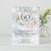ダイヤモンド婚式60周年記念ウインター・フラワー 招待状 (スタンド正面)
