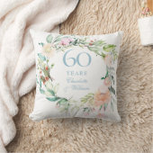 ダイヤモンド婚式60周年記念バラの花 クッション (ブランケット)
