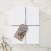 ダイヤモンド婚約リングや輪パール結婚式の引き出物ラベル ギフトタグ (より糸付き)