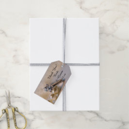 ダイヤモンド婚約リングや輪パール結婚式の引き出物ラベル ギフトタグ