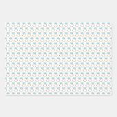 ダイヤモンド婚約リングや輪 ラッピングペーパーシート (正面3)