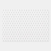 ダイヤモンド婚約リングや輪 ラッピングペーパーシート (正面)