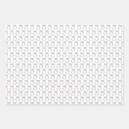 ダイヤモンド婚約リングや輪 ラッピングペーパーシート