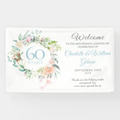 ダイヤモンド婚60周年記念バラのウェルカム 横断幕 (横)