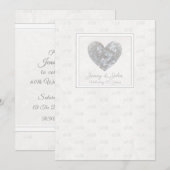 ダイヤモンド婚60周年記念祝賀会ご招待 招待状 (正面/裏面)